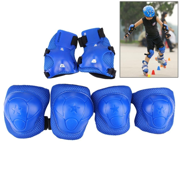 6 in 1 Roller Skate Knee & Elbow & Wrist Pads Protective Gear Sets