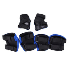 Load image into Gallery viewer, 6 in 1 Roller Skate Knee &amp; Elbow &amp; Wrist Pads Protective Gear Sets