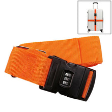 Load image into Gallery viewer, Luggage Strap Cross Belt Adjustable Packing Band Belt Strap with Password Lock for Luggage Travel Suitcase