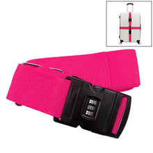 Load image into Gallery viewer, Luggage Strap Cross Belt Adjustable Packing Band Belt Strap with Password Lock for Luggage Travel Suitcase