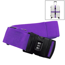 Load image into Gallery viewer, Luggage Strap Cross Belt Adjustable Packing Band Belt Strap with Password Lock for Luggage Travel Suitcase