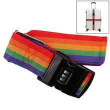 Load image into Gallery viewer, Luggage Strap Cross Belt Adjustable Packing Band Belt Strap with Password Lock for Luggage Travel Suitcase