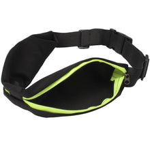 Load image into Gallery viewer, Sports Waterproof Elastic Waist Bag Two Pockets Fanny Pack Zip Pouch, Magenta, Green, Sports+Orange, Blue, Sports+Black