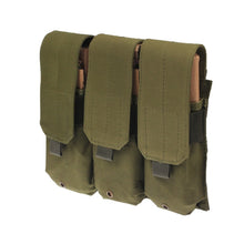 Load image into Gallery viewer, Triple Canvas Clips Pouch with Hook and Loop Fastener &amp; Quick Release Buckles