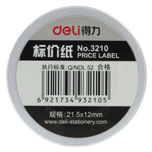 Load image into Gallery viewer, High Quality Handheld ink Price Labeller Paper, Labels Specifications: 21.5mm x 12mm, No. 3210 (10 Rolls in one packing, the price is for 10 Rolls)