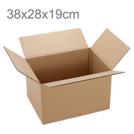 Shipping Packing Moving Kraft Paper Boxes, Size: 38x28x19cm, 38x28x19cm