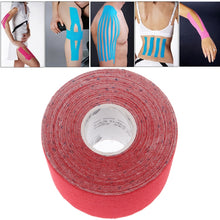 Load image into Gallery viewer, Waterproof Kinesiology Tape Sports Muscles Care Therapeutic Bandage, Size: 5m(L) x 5cm(W), Size: 5mx 5cm White, Size: 5mx 5cm Green, Size: 5mx 5cm, Size: 5mx 5cm Red, Size: 5mx 5cm Yellow, Size: 5mx 5cm Orange, Size: 5mx 5cm Blue, Size: 5m x 5cm Magent...