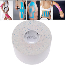Load image into Gallery viewer, Waterproof Kinesiology Tape Sports Muscles Care Therapeutic Bandage, Size: 5m(L) x 5cm(W), Size: 5mx 5cm White, Size: 5mx 5cm Green, Size: 5mx 5cm, Size: 5mx 5cm Red, Size: 5mx 5cm Yellow, Size: 5mx 5cm Orange, Size: 5mx 5cm Blue, Size: 5m x 5cm Magent...