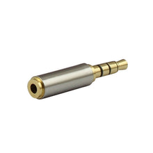 Load image into Gallery viewer, 3.5mm 4-Pin Audio Jack Connector to 2.5mm 4-Pin Adapters (10 Pcs in One Package, the Price is for 10 Pcs), 3.5mm Male to 2.5mm Female