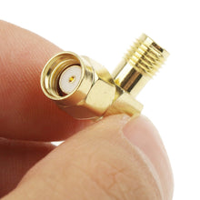 Load image into Gallery viewer, Gold Plated RP-SMA Male to SMA Female Adapter, RP-SMA Male to SMA Female