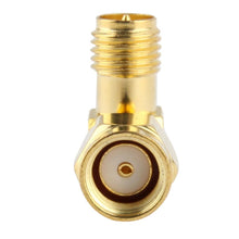 Load image into Gallery viewer, Gold Plated Adapter, RP-SMA Male to Female