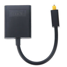 Load image into Gallery viewer, EMK Digital Toslink Optical Fiber Audio Splitter 1 to 2 Cable Adapter for DVD Player, 1 to 2