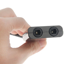 Load image into Gallery viewer, EMK Digital Toslink Optical Fiber Audio Splitter 1 to 2 Cable Adapter for DVD Player, 1 to 2