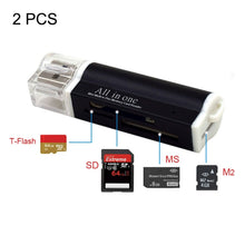 Load image into Gallery viewer, 2 PCS Multi All in 1 USB 2.0 Micro SD SDHC TF M2 MMC MS PRO DUO Memory Card Reader