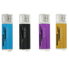 Load image into Gallery viewer, 2 PCS Multi All in 1 USB 2.0 Micro SD SDHC TF M2 MMC MS PRO DUO Memory Card Reader