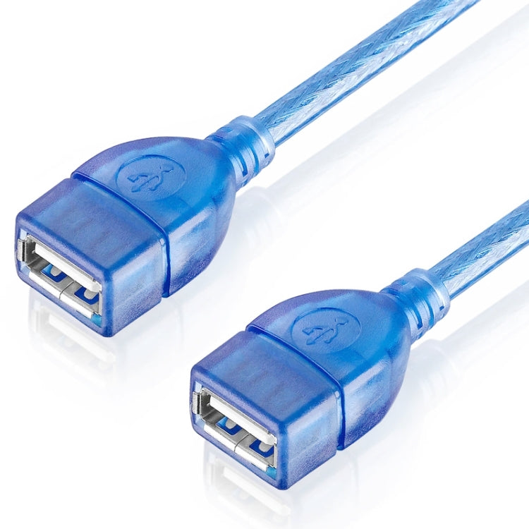 USB 2.0 Type A Female to Female AF/AF Cable, Length: 30cm, USB AF, 30cm (Blue)