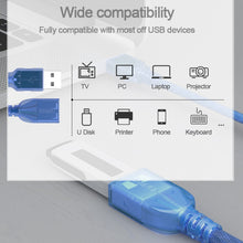 Load image into Gallery viewer, USB 2.0 AM to AF Extension Cable, Length: 10m, AM to AF(USB 1.1), Length: 1.8m, AM to AF, Length: 30cm, AM to AF, Length: 5m, AM to AF, Length: 10m, AM to AF(White Cable), Length: 10m, AM to AF, Length: 15m