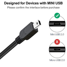 Load image into Gallery viewer, USB 2.0 AM to Mini 5pin USB Cable, Length: 1.5m, USB 2.0 AM to Mini 5Pin