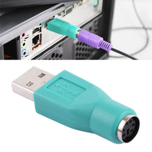 Load image into Gallery viewer, USB A Plug to mini DIN6 female Adapter (PS/2 to USB), PS/2 Female to USB Male
