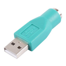 Load image into Gallery viewer, USB A Plug to mini DIN6 female Adapter (PS/2 to USB), PS/2 Female to USB Male