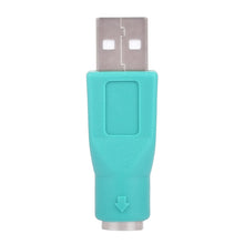 Load image into Gallery viewer, USB A Plug to mini DIN6 female Adapter (PS/2 to USB), PS/2 Female to USB Male