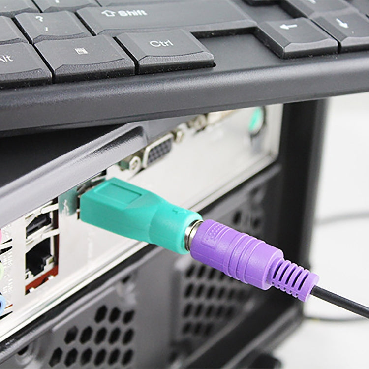 USB A Plug to mini DIN6 female Adapter (PS/2 to USB), PS/2 Female to USB Male