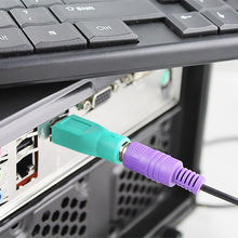 Load image into Gallery viewer, USB A Plug to mini DIN6 female Adapter (PS/2 to USB), PS/2 Female to USB Male