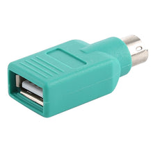 Load image into Gallery viewer, USB A Jack to mini DIN6 male Adapter (USB to PS/2), USB Female to PS/2 Male