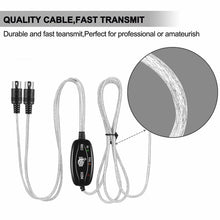 Load image into Gallery viewer, USB to MIDI Interface Electric Piano Converter Adapter Cable, Length: 1.8m