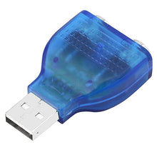 Load image into Gallery viewer, USB Male to PS/2 Female Adapter for Mouse / Keyboard, USB Male to 2 PS/2 Female