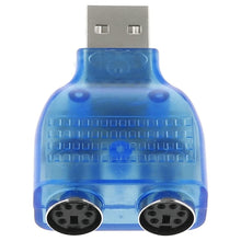 Load image into Gallery viewer, USB Male to PS/2 Female Adapter for Mouse / Keyboard, USB Male to 2 PS/2 Female