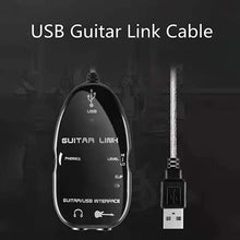 Load image into Gallery viewer, USB Interface Guitar Link Cable PC / MAC Recording, USB Interface Guitar Link Cable (Black), USB Interface Guitar Link Cable (White)