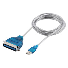 Load image into Gallery viewer, USB 2.0 to IEEE1284 Print Cable, Length: 1.5m, USB 2.0 to IEEE1284 (Blue)