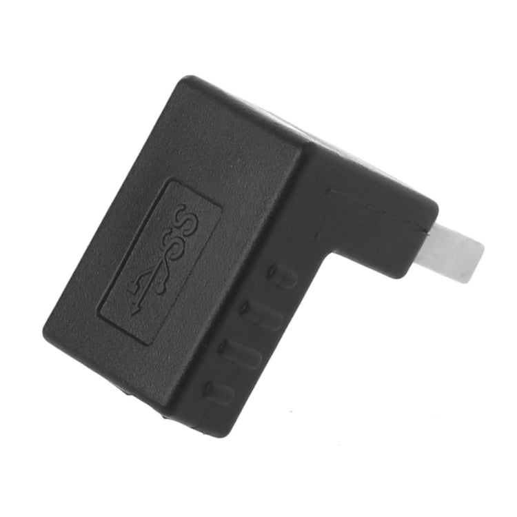 USB 3.0 AM to USB 3.0 AF Adapter, Down Angle AM to AF