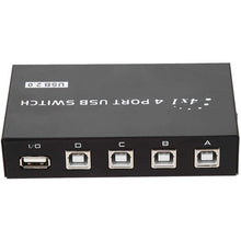 Load image into Gallery viewer, FENGJIE FJ-IA4B-C 4 Ports High Speed USB 2.0 Key-Press Switcher Share Switch Box for PC Computer Scanner Printer, FENGJIE FJ-IA4B-C