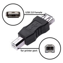 Load image into Gallery viewer, USB 2.0 A Female to B Male Adapter Connector AF to BM Converter for Printer