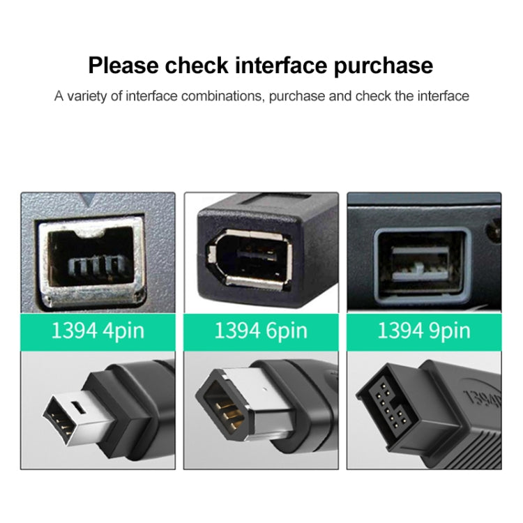 Firewire 800 IEEE1394B 9 Pin to 9 Pin Male Cable, Length: 1.5m, 9Pin to 9Pin(1.5m)