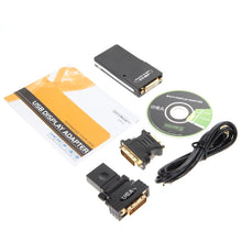 Load image into Gallery viewer, USB 2.0 to VGA, DVI, HDMI Adapter, Resolution: 1280*1024, Resolution: 1280*1024, Resolution: 1920*1080, Resolution: 2048*1152