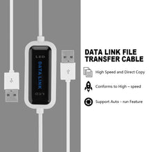 Load image into Gallery viewer, High Speed USB 2.0 Data Link Cable, PC to PC Data Share, Plug and Play, Length: 165cm