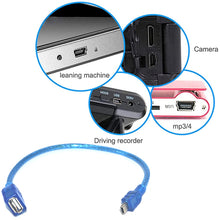 Load image into Gallery viewer, Mini 5-pin USB to USB 2.0 AF OTG Adapter Cable, Length: 22cm (Blue), 22cm