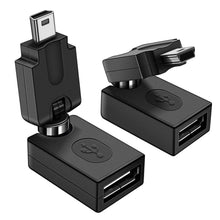 Load image into Gallery viewer, High Quality USB 2.0 AF to OTG Mini USB Adapter, Support 360 Degree Rotation, USB 2.0 AF