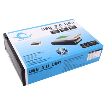 USB 2.0 to DVI / VGA / HDMI Display Adapter, Support Full HD 1080P, Expandable up to 6 Display Units, USB 2.0 Resolution: 1920*1080