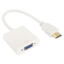 Load image into Gallery viewer, 24cm Full HD 1080P HDMI to VGA + Audio Output Cable for Computer / DVD / Digital Set-top Box / Laptop / Mobile Phone / Media Player, Length: 24cm, Length: 24cm(White)