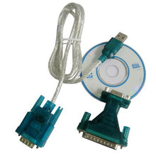Load image into Gallery viewer, USB to RS232 9 Pin Male Cable &amp; RS232 9P Female to RS232 25 Pin Male Adapter with Single Chip, USB to RS232 with Single Chip