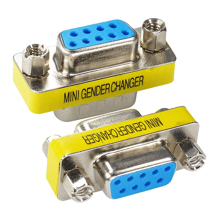 Serial RS232 DB9 9 Pin Female to Female Adapter Converter, RS232 Male to Male, RS232 Female to Female