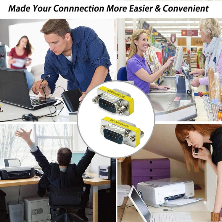 Serial RS232 DB9 9 Pin Female to Female Adapter Converter, RS232 Male to Male, RS232 Female to Female