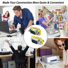 Load image into Gallery viewer, Serial RS232 DB9 9 Pin Female to Female Adapter Converter, RS232 Male to Male, RS232 Female to Female