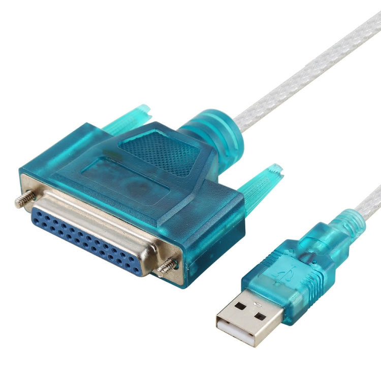 USB 2.0 to DB25 Pin Female Cable, Length: 1.5m, USB to DB25 Female (Blue)