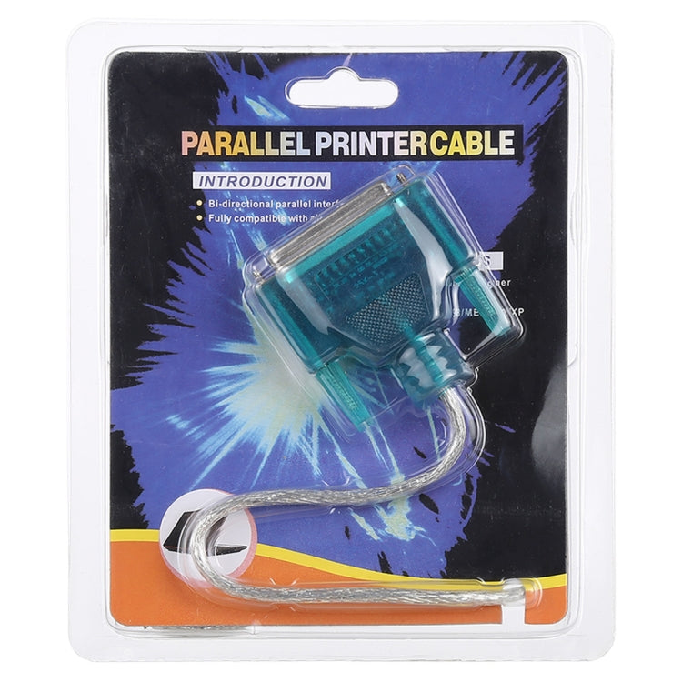USB 2.0 to DB25 Pin Female Cable, Length: 1.5m, USB to DB25 Female (Blue)