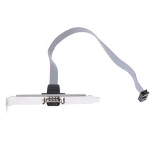 Load image into Gallery viewer, DB9 9pin Com Port host case Cable / RS232 port plate cable, Length: 36cm, RS232,Length: 36cm